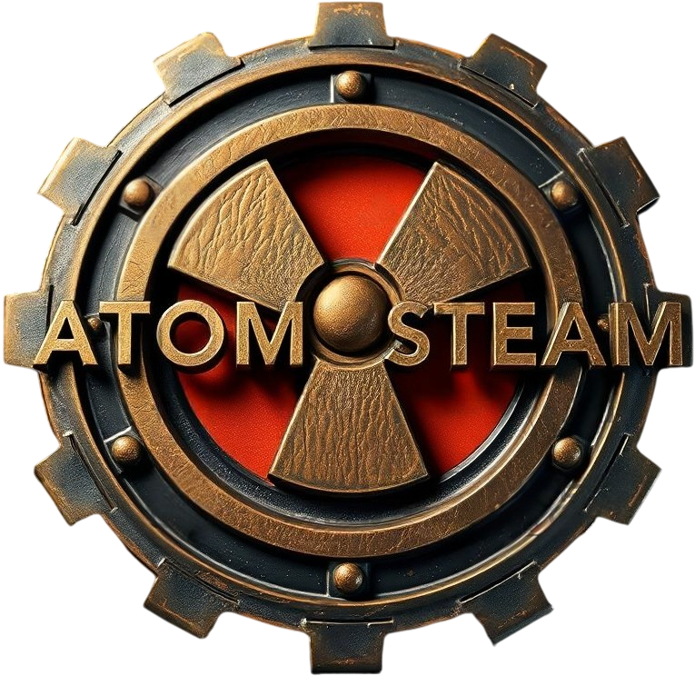 Логотип группы Atom Steam